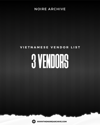 Vietnamese Vendor List ♡︎